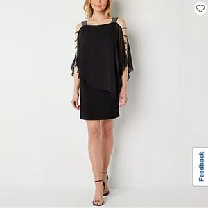 MSK Black Cocktail Dress NWT Size L